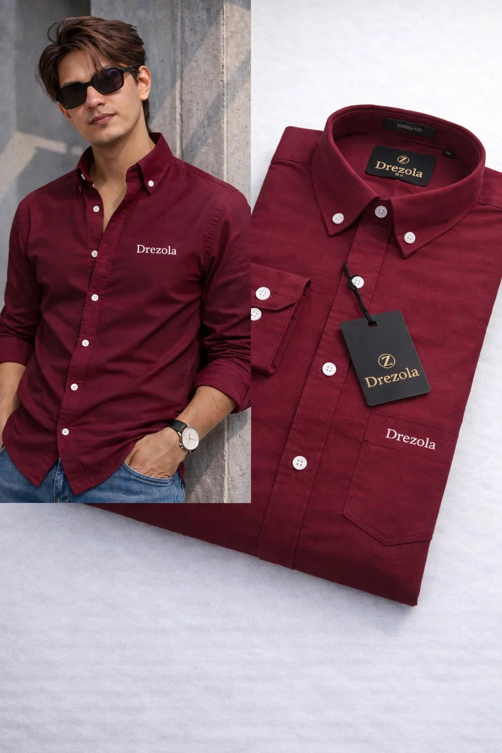 Drezola Best Maroon Shirt for Men | Best casual Shirt for men