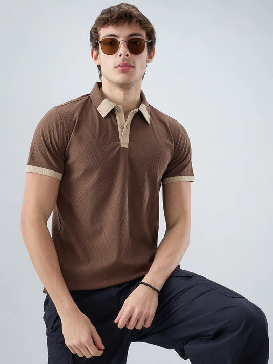 Drezola Best Brown Polo T-Shirt for Men | Best Casual T-Shirt for Men