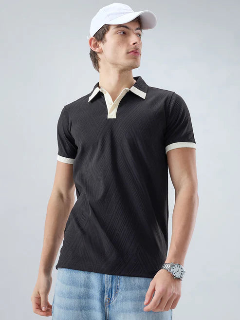 Drezola Best Black Polo T-Shirt for Men | Best Casual T-Shirt for Men