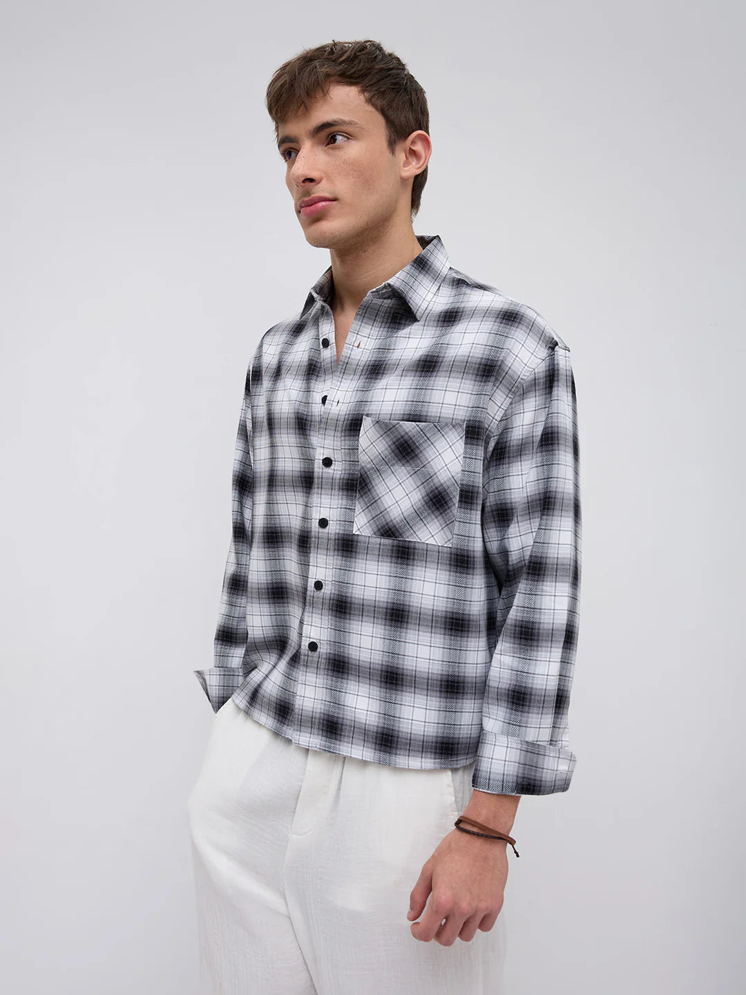 Drezola Best White Striped Shirt for Men | Best Casual Shirt for Men