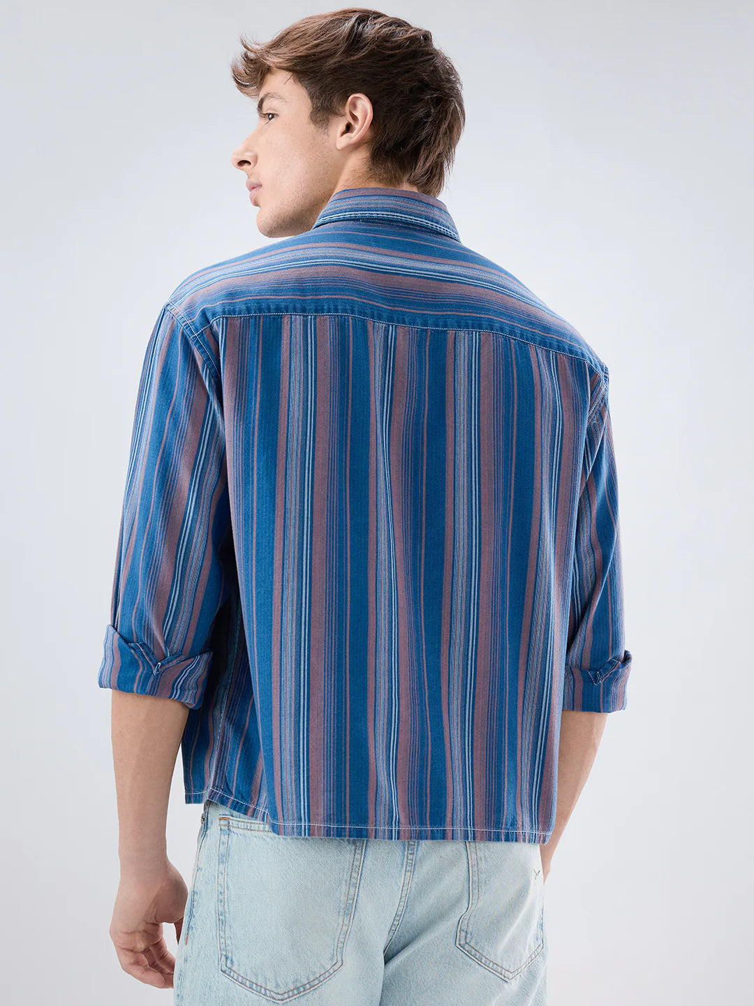 Drezola Best Blue Striped Shirt for Men | Best Casual Shirt for Men