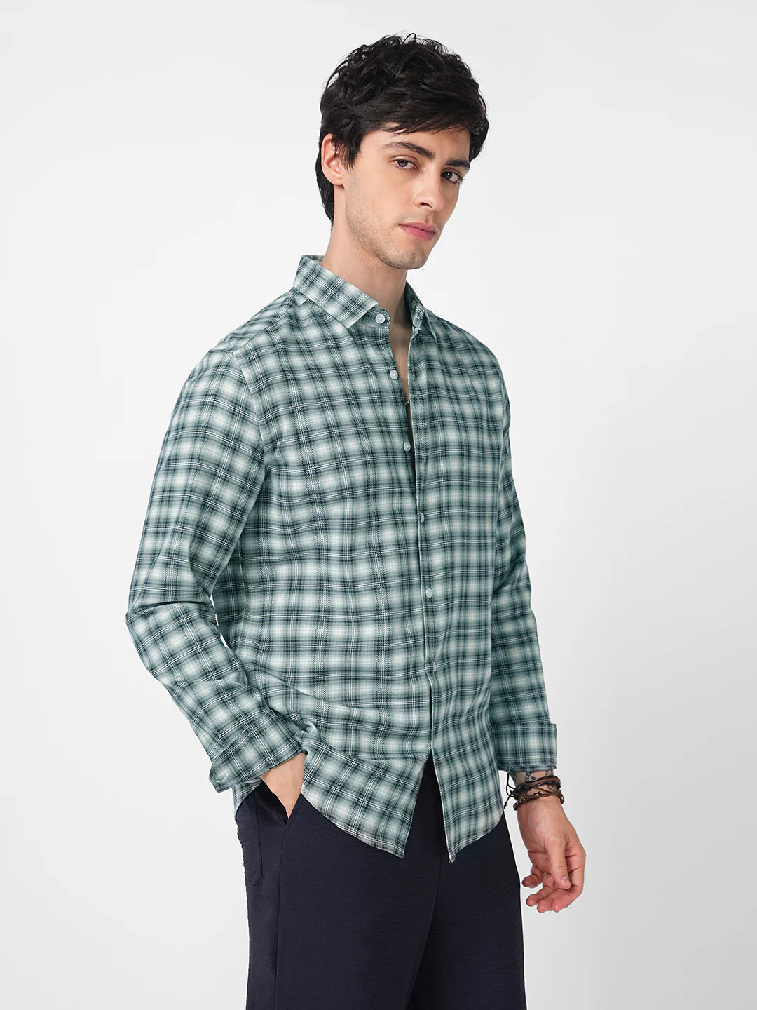 Drezola Best Green Check Shirt for Men | Best Casual Shirt for Men