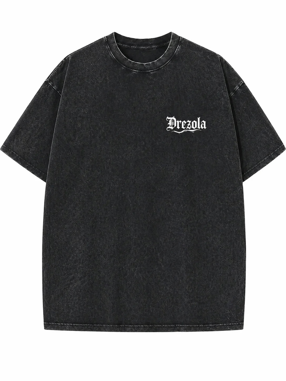 Men Oversized Grey Acid Wash T-Shirt | Drop Shoulder Graphic Printed T-Shirt for Men