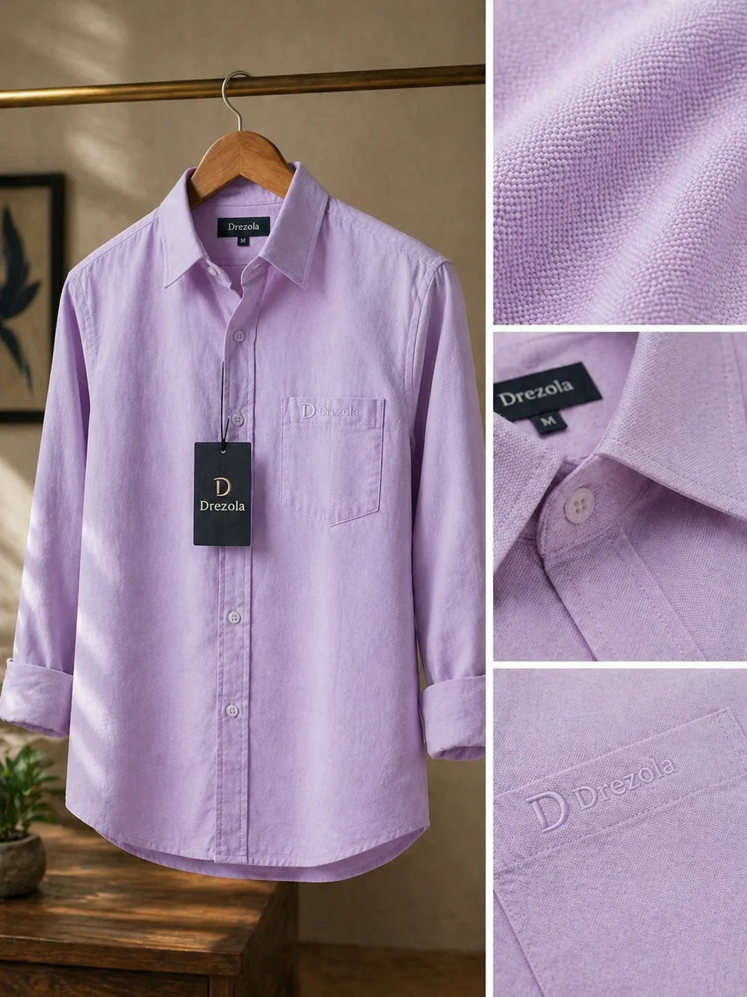 Drezola Best Lavender Shirt for Men | Best casual Shirt for men