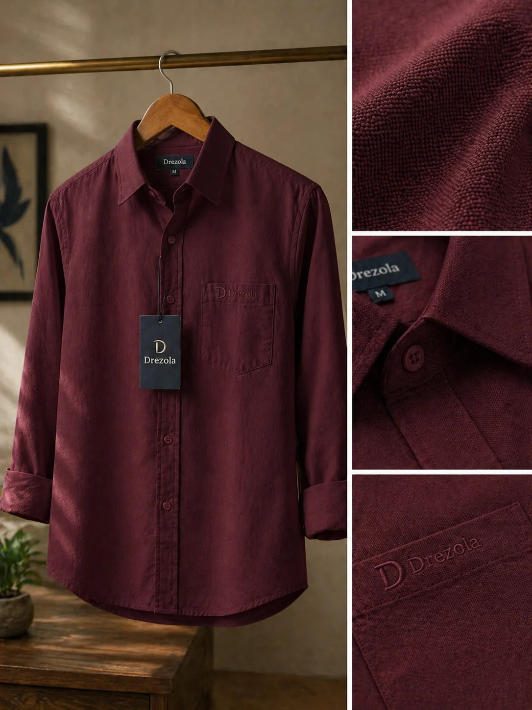 Drezola Best Maroon Shirt for Men | Best casual Shirt for men