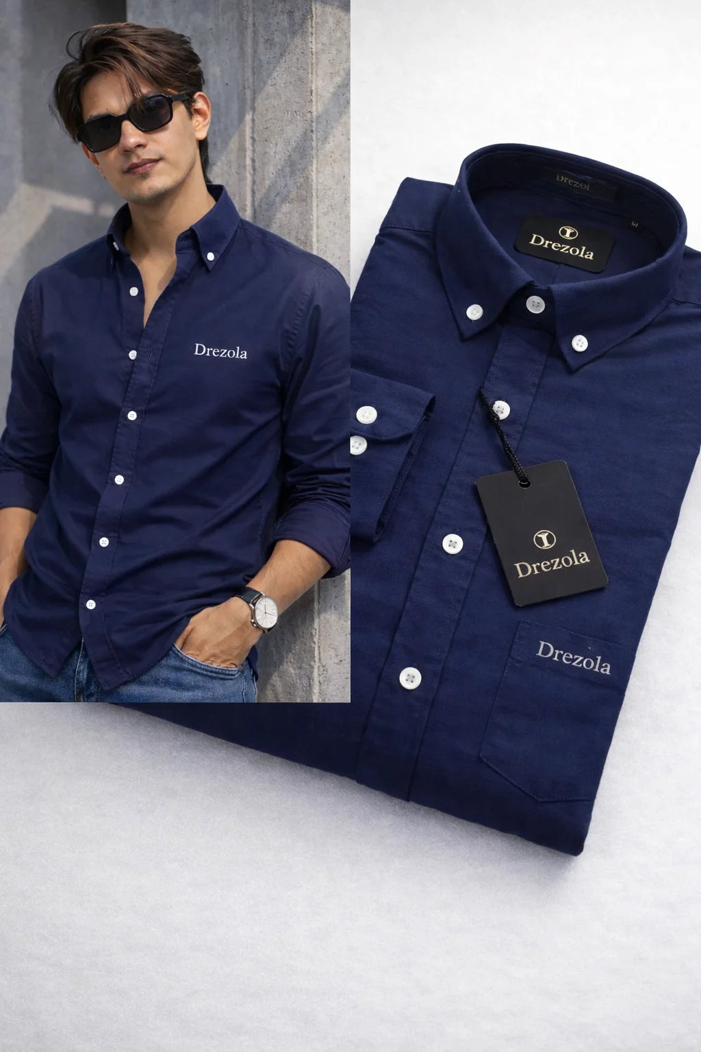 Drezola Best Navy Blue Shirt for Men | Best casual Shirt for men