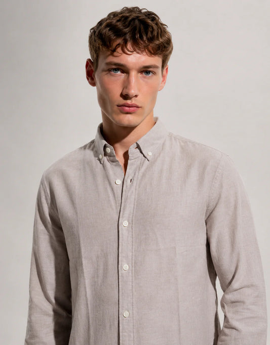 Drezola Brown Linen Shirt for Men | Best Casual Shirt for Men