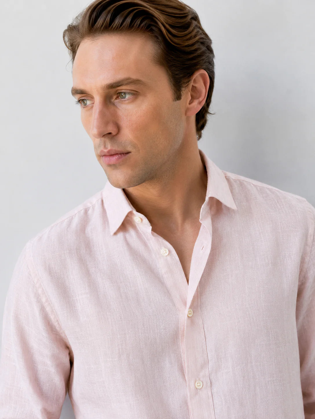 Drezola Pink Linen Shirt for Men | Best Casual Shirt for Men